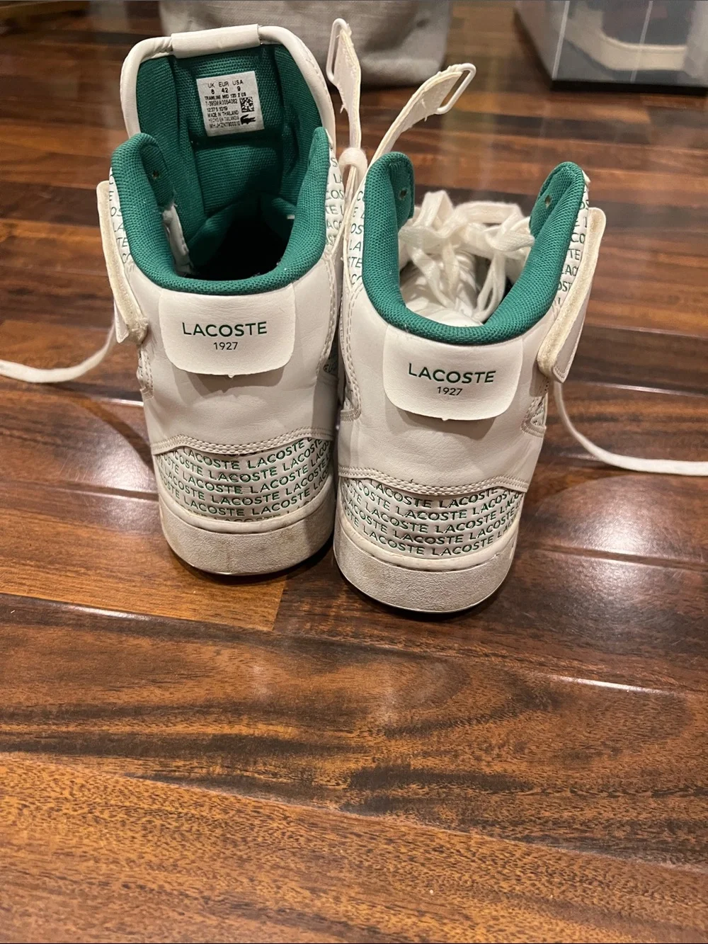 Lacoste white high